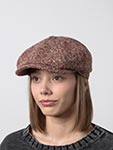 Кепка STETSON арт. 6840601 HATTERAS DONEGAL WV (бордовый / бежевый)